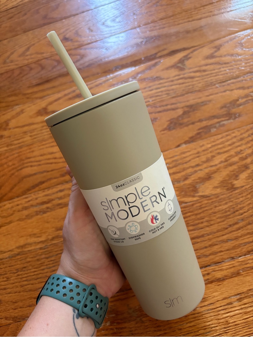 Simple Modern 24oz Tumbler Straw Cup - beige